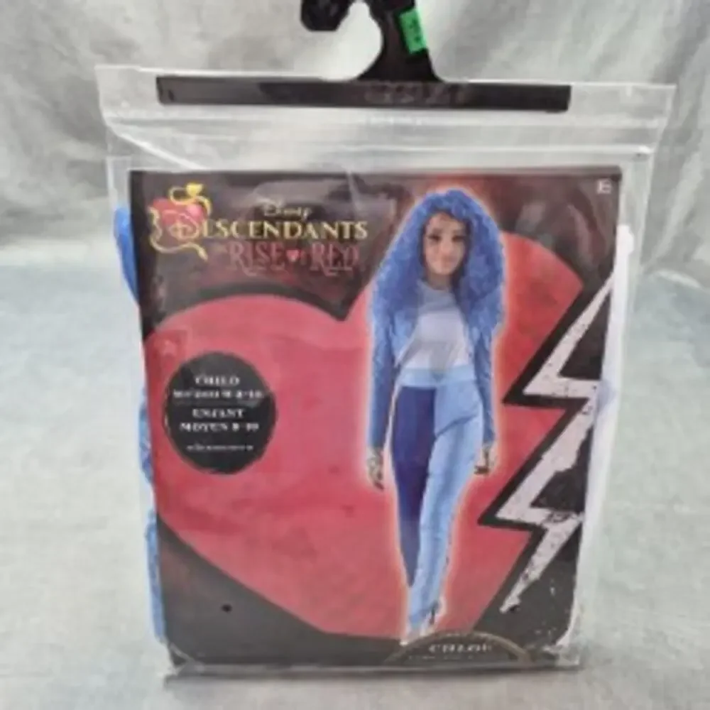 Disney Descendants Rise Of Red Chloe Child Costume Halloween Cosplay Dress Up M - Picture 1 of 6